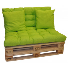 AXIN -  polstry na paletový nábytek sada - látka světle zelený melír