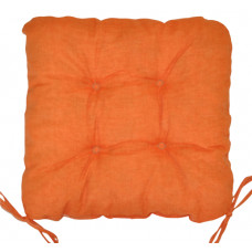 Sedák na židli 39x39 cm barva oranžový melír